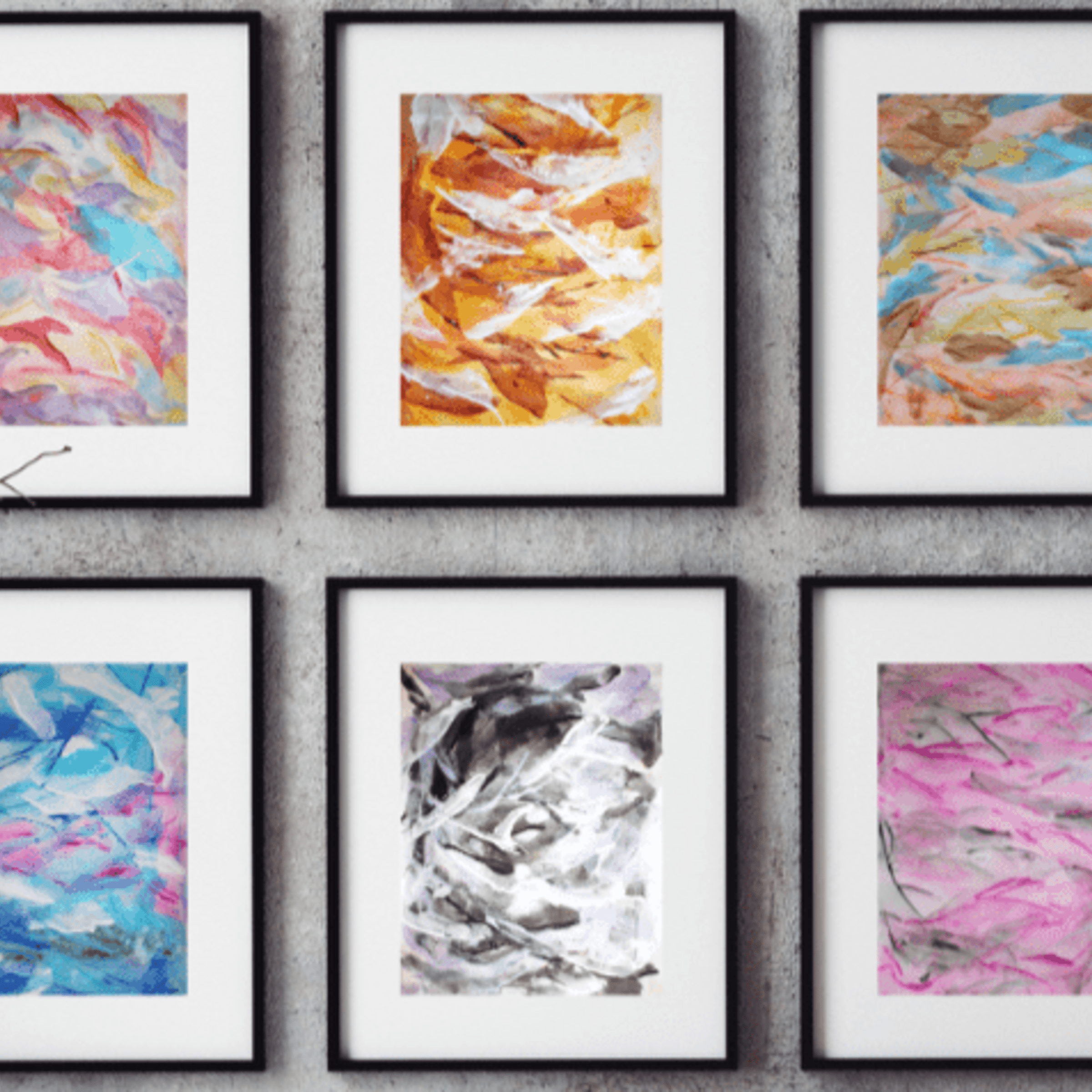 Colores sobre papel