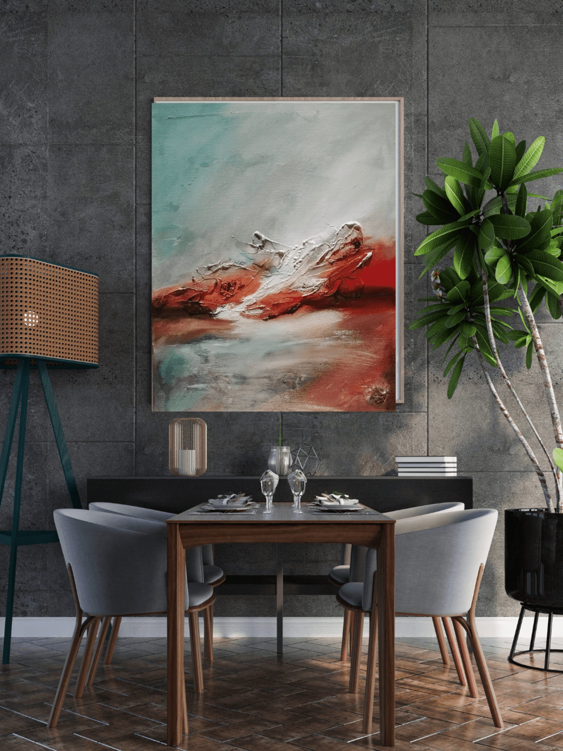 Snowflakes obsidian - 8